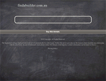 Tablet Screenshot of findabuilder.com.au